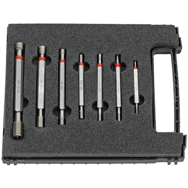 Go/NoGo thread plug gage set Metric standard thread DIN ISO 13 - 6H - M3-M12