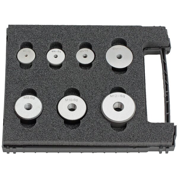 Go thread ring gauge set Metric standard thread DIN ISO 13 - 6g - M3-M12